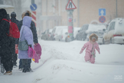 В Татарстане объявили штормовое предупреждение из-за снегопадов и сильного ветра
