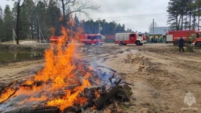 В Зеленодольском лесничестве прошли пожарно-тактические учения
