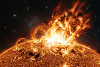 Крупная вспышка произошла на Солнце