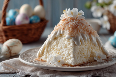 Взбиваю творог с кокосовой стружкой &mdash; и в пасочницу на ночь: наутро готова пасха со вкусом знаменитых конфет