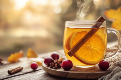 Этот чай согреет в лютый мороз &mdash; готовлю из клюквы, апельсина и корицы: топ-трио зимнего напитка