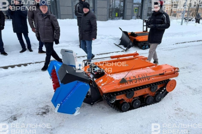 Фото дня: мэрия Казани показала БПЛА-дворника