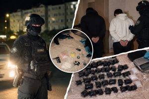 Обыск и задержание подозреваемых в Актау показала полиция