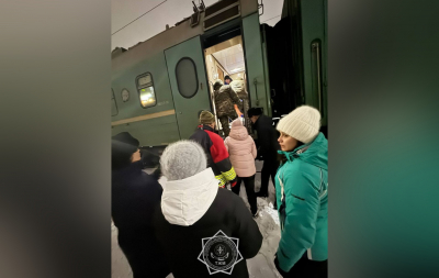 МЧС доставило в Макинск эвакуированных с трассы "Астана-Щучинск"